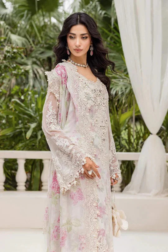 Ivory Orchid - 3 Piece Chiffon Suit | Ready To Wear