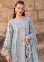 Powder Blue - 3 Piece Chikankari Suit | Ready To Wear