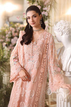 Soft Peach - Embroidered Chiffon Suit | Ready TO Wear