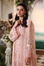 Soft Peach - Embroidered Chiffon Suit | Ready TO Wear