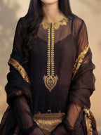 LEENA - BLACK SHARARA SET