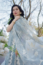 Pastel Blue - Embroidered Lawn Suit | Ready To Wear