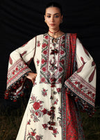 03-Piece Lawn Suit With Embroidery - Ready To Wear