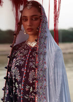 Midnight Plum - Embroidered Cotton Suit | Ready To Wear