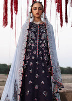 Midnight Plum - Embroidered Cotton Suit | Ready To Wear