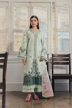 03-Piece Lawn Suit With Embroidery - Ready To Wear