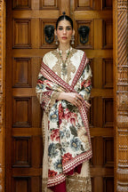 Antique Gold & Cream - 3 Piece Lawn Suit | Ready To Wear